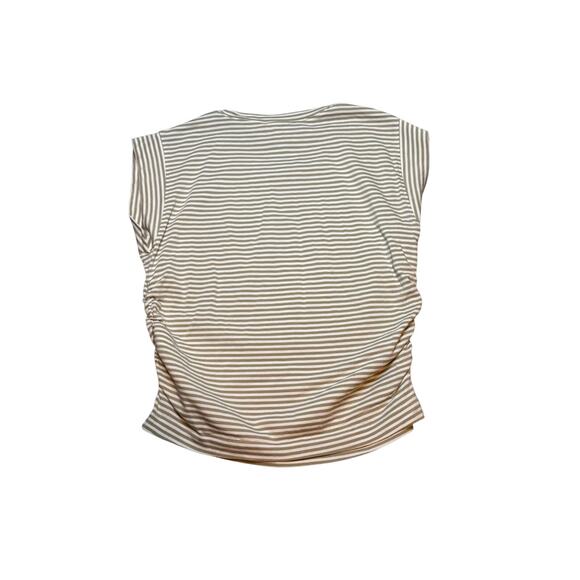 Madewell Dusty Celadon Stripe Side-Cinch Muscle Tee XS NWT - Picture 7 of 9